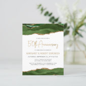 Budget Green Gold Agate 50th Anniversary Invite (スタンド正面)