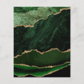 Budget Green Gold Agate 50th Anniversary Invite (裏面)