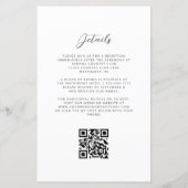 Budget Green Gold Agate QR Code Wedding (裏面)