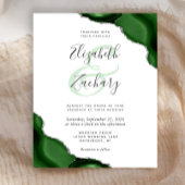 Budget Green Silver Agate Corners Wedding