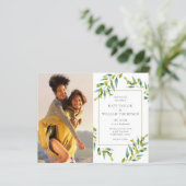 Budget Greeneryの写真結婚式招待状 (スタンド正面)