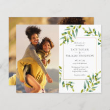 Budget Greeneryの写真結婚式招待状