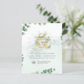 BUDGET Greenery写真結婚式招待状QRコード (スタンド正面)