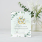 BUDGET Greenery写真結婚式招待状QRコード (スタンド正面)