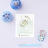 BUDGET Greenery写真結婚式招待状QRコードF チラシ (シングル)