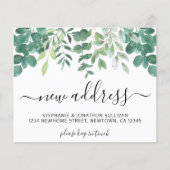 Budget Greenery引っ越しました発表カード (正面)