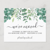 Budget Greenery引っ越しました発表カード (正面)