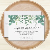 Budget Greenery引っ越しました発表 ノートカード