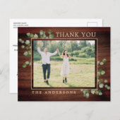 Budget Greenery Photo 素朴's 結婚 Thank You (正面/裏面)