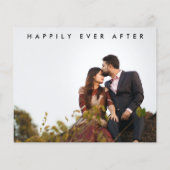 Budget Handレタリング写真結婚s Thank You (裏面)