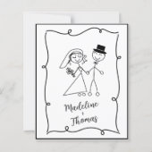 BUDGET Hand Drawn Cute Coule 結婚 Script's (裏面)