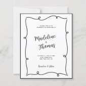 BUDGET Hand Drawn Cute Coule 結婚 Script's (正面)