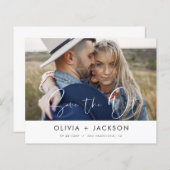 Budget Hand Lettered White日付の写真を保存 (正面/裏面)