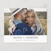 Budget Hand Lettered White日付の写真を保存 (正面)