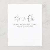 Budget Hand Lettered White日付の写真を保存 (裏面)