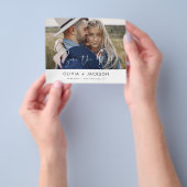 Budget Hand Lettered White日付の写真を保存 チラシ (手)