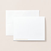 Budget Hand-Lettered's Photo 結婚 Thank You金ゴールド 箔カード (裏面封筒付き)