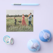 Budget Happy Holidaysスクリプトモダン写真2フライヤー チラシ (シングル)