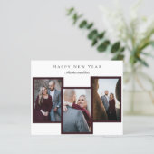 Budget Happy New Yearエレガント Scriptフォトコラージュ (スタンド正面)