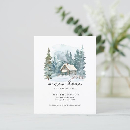 BUDGET Holiday New Home Handwriting Script Moving (スタンド正面)