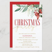 Budget Holly Botanical Corporate Christmas Party (正面/裏面)