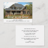 Budget Home甘い変更のアドレス写真の移動 ノートカード (正面/裏面)