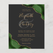 Budget Hunter Green Agate Corners Dark Wedding (正面)