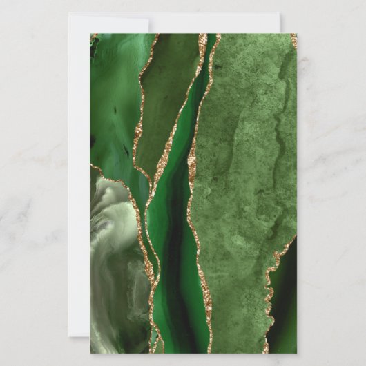 Budget Hunter Green Agate Corners Dark Wedding (裏面)