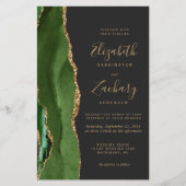 Budget Hunter Green Dark QR Code Wedding (正面)