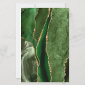 Budget Hunter Green Gold Agate Wedding (裏面)