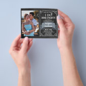 BUDGET I DO婚約4 Photo BBQパーティー招待状 チラシ (手)