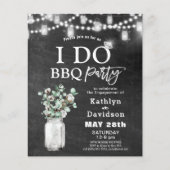 BUDGET I DO婚約4 Photo BBQ招待状 (正面)