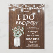 BUDGET I DO婚約4 Photo BBQ招待状 (正面)