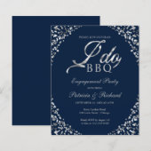 Budget I DO BBQ婚約パーティ招待状 (正面/裏面)