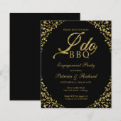 Budget I DO BBQ婚約パーティ招待状 (正面/裏面)