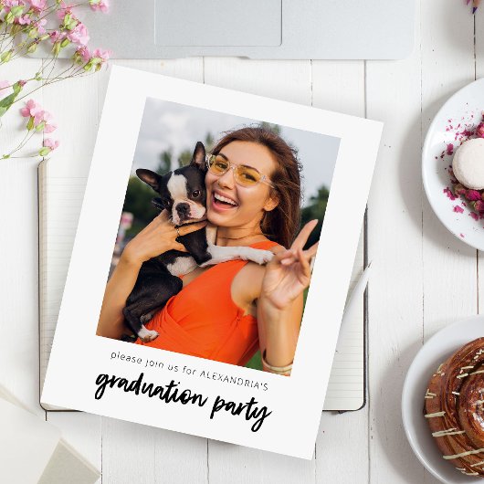 Budget Instant Photo Ver White 2 Graduation Party チラシ