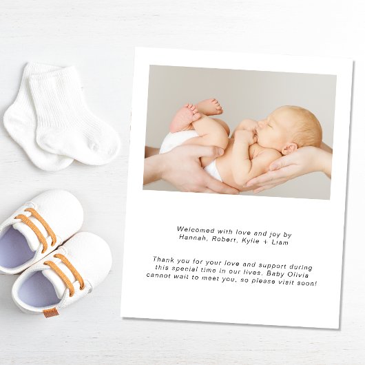 Budget Introducing Script Photo Birth Announcement