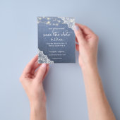 Budget Jean, Lace & Lights Save the Date V2 Photo チラシ (手)