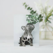 BUDGET Joy Dog Paw印刷クリスマスフォトカード (スタンド正面)