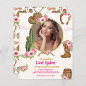 Budget Last Rodeo女性のカーボーイブライダルシャワー写真 (正面/裏面)