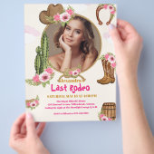 Budget Last Rodeo女性のカーボーイブライダルシャワー写真 チラシ (手)