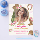 Budget Last Rodeo女性のカーボーイブライダルシャワー写真 チラシ (シングル)