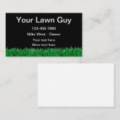 Budget Lawn最高の Serviceビジネスカードテンプレート 名刺 (正面/裏面)