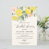 Budget Lemon Lime Citrus Bridal Shower Invitation (スタンド正面)