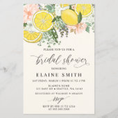 Budget Lemon Lime Citrus Bridal Shower Invitation (正面)