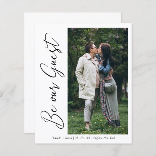 Budget LGBTアイディアお洒落スクリプト写真 (正面/裏面)