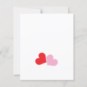 Budget little sweetheart baby shower invitation (裏面)