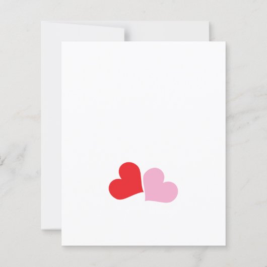 Budget little sweetheart baby shower invitation (裏面)