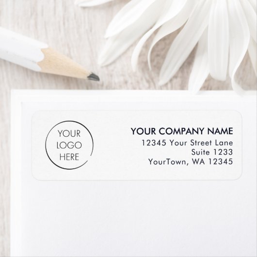 Budget Logo Business Mailing Return Address ラベル (インサイチュ)