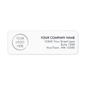 Budget Logo Business Mailing Return Address ラベル (正面)